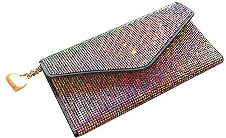 Asudaro Kartenetui aus Mikrofaser-Leder, Bling Bling Geldbörse Elegante Damen Geldbörse Langer Kartenhalter Geldbeutel mit 10 Kartenfächern Kreditkartenetui für Bargeld ID Kreditkarteninhaber,Farbe