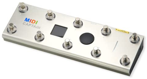 PAINTAUDIO MIDI Captain Foot Controller Multi-Effects Keyboards Synthesizer USB-MIDI Musiksoftware Bias mit Time Engine Funktion Unterstützt alle PC/CC/Note Commander 10 Fuß Schalter