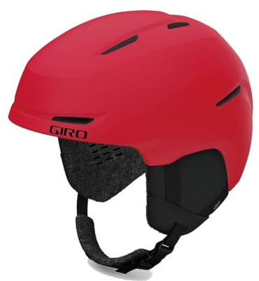 Giro Spur Kids Skihelm, Schneehelm, Unisex für Jugendliche, Leuchtendes Rot, matt, S