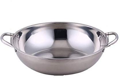 OQHAIR Cocina de Piedra u, Cocina Antiadherente u, Cocina de inducción no aceitosa, Estufa de Gas, Wok, Wok, Cocina Cocina u (Tamaño : 34cm) (36cm)