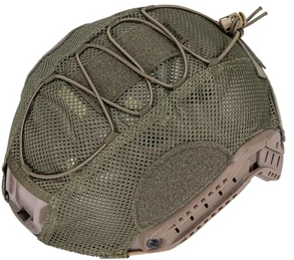 EXCELLENT ELITE SPANKER Tactical Helmet Cover Fast Helmet Cloth for Fast PJ/MH Helmet in Size M/L for Airsoft Helmet -Without Helmet(Ranger Green)
