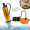 Akku Tauchpumpe, Tragbare Mini Tauchpumpe für Makita Akku 18V, Kleine Tauchpumpe mit 5m Wasserrohr, Wasserfluss 30L/Min,Transferpumpe für Garten, Haus, Bauernhof, Ranch (Keine Batterie)