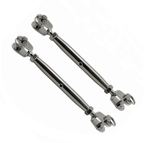 Tenditore in acciaio inox resistente, in acciaio inox europeo, chiuso, tenditore M8 316, per applicazioni di sartiame