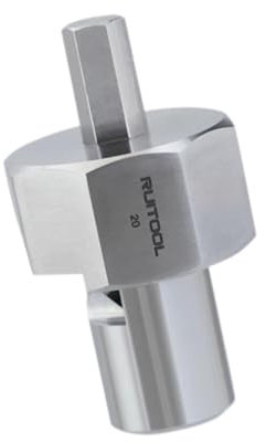 Dualoai 20 mm Bank-Hundeloch-Fase-Reibahle, Edelstahl, 9 mm Sechskantschaft