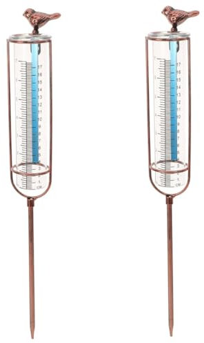 OKUMEYR 2pièces Pluviomètre Avec Tube Gradué Pour Jardin Outil De Mesure De Pluie Élégant Et Pour Pelouse Et Ferme