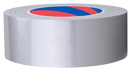 Duccinp Panzertape extra stark, 50 m x 25 mm, Wasserdichtes Reparaturband für Reparaturen, Heimwerker, Handwerk, Innen- und Außenbereich, 1 Rollen (Silber)