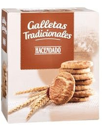 Galletas tradicionales Hacendado Caja 2 paquetes (600 g) Pack 2