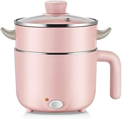 Arrocera y calentador, Mini olla arrocera eléctrica portátil, olla calefactora eléctrica for comidas de 1,2 L, Mini olla caliente con interior de acero inoxidable Arrocera y calentador,