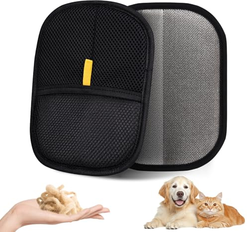 VerdeVilla Pet Hair Remover, Electrostatic Pet Hair Removal Gloves, Reusable Cat & Dog Hair Remover for Couch, Furniture, Carpet, Car Seat, Upgraded Animal Fur Removal Tool, Cat Grooming Gloves-1 PCS