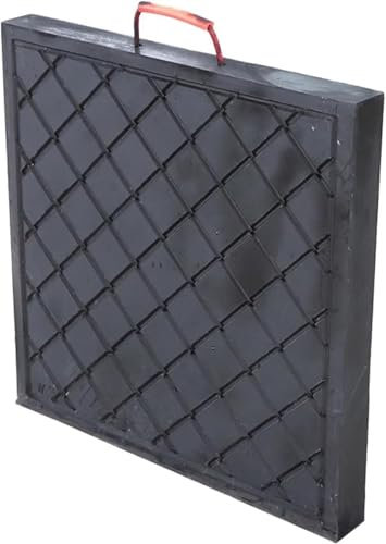Universelle Kran-Stützenplatten zum Schutz des Bodens, Stützenplatten für Anhänger mit strukturierter Oberfläche, kleine/große Nivellierplatten für Wohnwagen/Kräne/Abstände, verschleißfest (