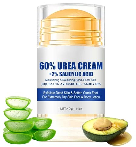 Crema Urea 60%, Crema Humectante for Pies, para El Cuidado de Los Pies, tratamiento hidratante y nutritivo, para el Cuidado de los, Secos y Agrietados, Manos, Codos