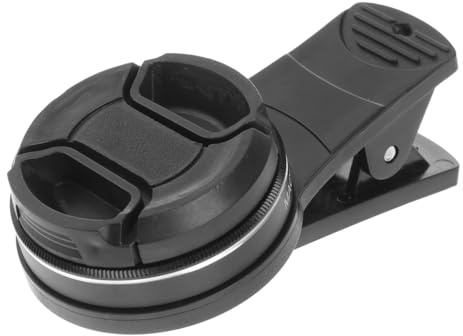 Objectif Macro 15x à Clipser sur Téléphone 37mm Noir | Alliage D’aluminium et Lentille Optique, pour Coins et Fleurs, Prise de Vue Détaillée D’objets Minuscules