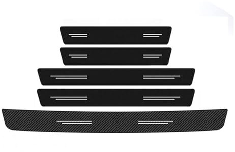 Boot mat guard Car Door Sill Trunk Trim Stickers Waterproof Decals Film for Dacia Spring for Lodgy for Dokker Duster Logan Sandero Stepway.(5pcs)