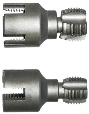 Yhsioaklo Filettatrice per tubi, 2 pezzi, filettatura interna per impianti sanitari, casa, officina, costruzione, automobili, legno, giardino, esterni, industria