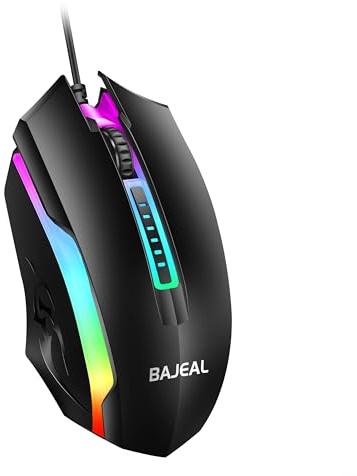 Souris optique filaire avec connexion USB avec design et matériaux lumineux, adaptée pour les longs jeux