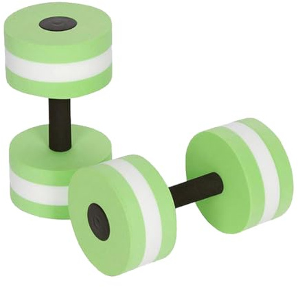 QUXVUIS EVA Agua aeróbic mancuerna acuática Yoga Ejercicio Accesorio Color Brillante rehabilitación Entrenamiento Secado rápido, Verde