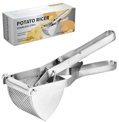 Aplastador de Patatas, Prensa Patatas Cocidas, Aplastador de Patatas Manual, Utensilios Herramienta de Cocina para Machacar Verduras y Frutas, Lavable en Lavavajillas, para Hacer Puré de Patata