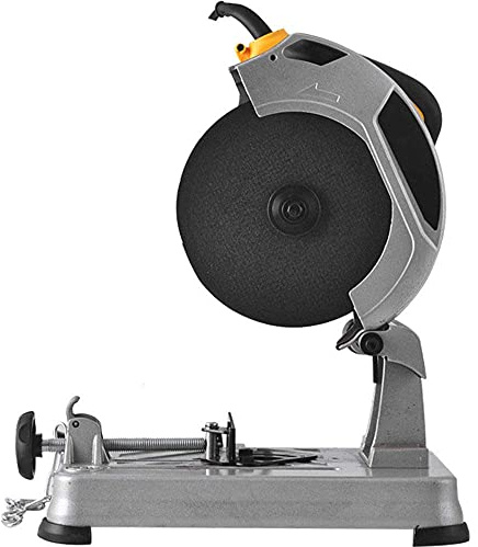 Electric Cut Off Saw - Heavy Duty Chop Saw for Cutting Wood, Plastic, Aluminum, and Metal - Featuring Durable Carbide Blade