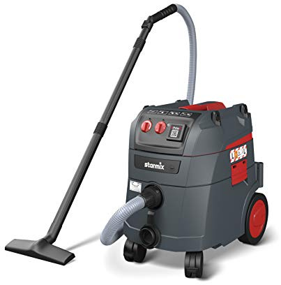 starmix iPulse L-1635 Basic – Industriestaubsauger Staubklasse L, 280 mbar, 75 l/s, 35 l – mit automatischer Filterabreinigung, Gerätesteckdose, 5 m Schlauch – robuste Profiqualität Made in Germany
