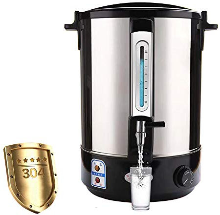 Kitchen Aid Wasserkocher, Edelstahl Elektrisch Heißwasserspender mit Zapfhahn, 8L/12L/16L, Thermobehälter Getränkespender Thermoskanne für den gewerblichen Einsatz, Heizung/Isolierung