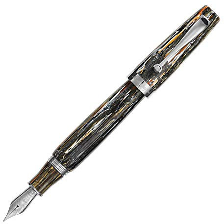 Montegrappa Mia,The modern classic' Füllfederhalter in der Farbe Meteor Shower, aus Edelharz hergestellt, Federstärke: M, Länge: 14 cm, Durchmesser: 1.57 cm, Gewicht: 34g, ISMIA3I3