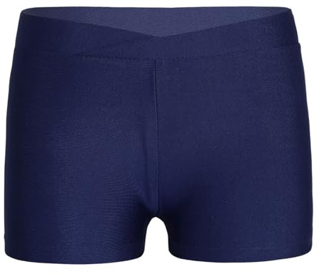 Freebily Pantaloncini Ginnastica Artistica Bambina Pantaloni Corti da Ballo Aderenti Danza Classica Moderna Shorts Leggings Corti Balletto Danza Ballerina Culotte Dancewear Blu Scuro 8-10 Anni