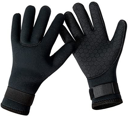 YDQUANI Wetsuit Gloves 3mm Neoprene Diving Gloves Thermal Anti-slip Scuba Gloves for Women Kids Snorkeling Kayaking Swimming Surfing Fishing