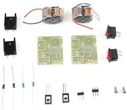 Ouitble 2 Set Generatore ad Alta Tensione 15KV Generatore ad Alta Tensione Inverter Arco Accenditore Modulo Bobina smontato per Generatore di Anioni, Parti di Strumenti Elettronici