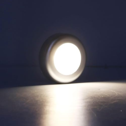 Touch Nachtlicht Tap Licht 3.5W Drucklicht mit Berührungssensor Mini Night Touch Light batteriebetrieben LED-Puck Leuchten Tragbar für Kleiderschränke, Schränke, Küche, Treppen Schlafzimmer Wohnzimmer