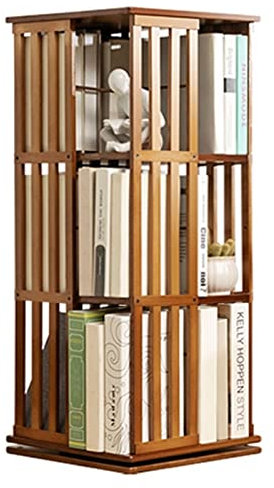 Rotierendes Bücherregal, Um 360° Drehbares Bücherregal, Rotierende Stapelbare Regale, Bodenstehendes Aufbewahrungsregal, Das In Schlafzimmern, Wohnzimmern, Arbeitszimmern Und Büros Verwendet Wird (S