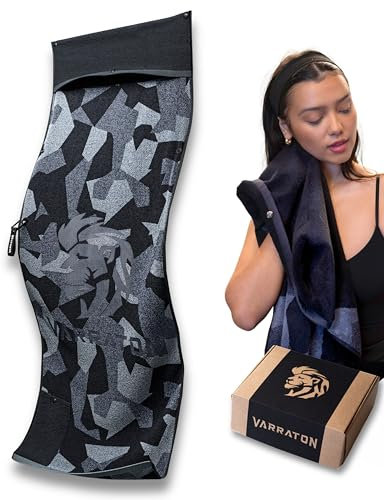 Varraton Fitness Handtuch & Sporthandtuch I Hygienischer Gesichtsbereich I Funktional I 125x50 cm I 100% Baumwolle I Gym Handtuch für Sport & Fitness