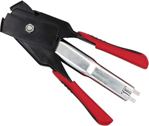 Remaches de sujeción Nutsert, alicates Pistola remachadora Insertar a mano Remache Tuerca Herramienta Alicates de anillo de cerdo Clips en C Grapas Jaula de malla de pollo for pájaros Cercas de alambr