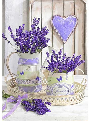 DAERLE 5D Diamond Painting kit Completo Fiore di lavanda, DIY Diamant Painting Mondo romantico, Pittura Diamante 5D Fai Da Te, Craft Arts per Decorazione della Parete di Casa 30x40cm