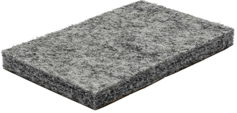 WAGNER Filz Pads 4tlg. - 36 x 55 x 6 mm, selbstklebend, grau als Filzgleiter, Schutzpads oder zum Basteln - Made in Germany - 15125599