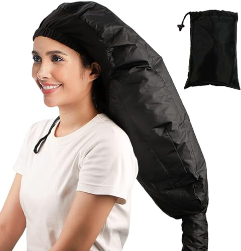 Capuchon Diffuseur Pour Sécher Les Cheveux Bouclés, Bonnet Filet Pour Cheveux Bouclés, Sèche-cheveux À Capuche Pour Cheveux Afro, Sèche-cheveux À Capot Avec Sac De Rangement