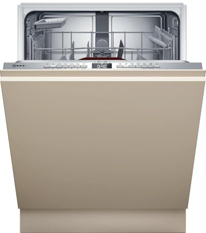 Neff S155EAX16E, N 50, smart diskmaskin helt integrerad 60 cm, diskmaskin tillverkad i Tyskland, bestickkorg, öppen torr, stark rengöring med Chef 70ºC, höjdjusterbar övre korg, info ljus