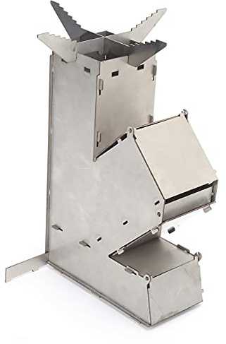 ZAICOLER Portable Stainless Steel Wood Stove, Small Wood-Burning Portable Stove with High Performance for Outdoor Camping