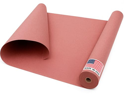 Paclord 35” x 1992” (166’) Red Rosin Paper Roll - Made in USA Thick Heavy-Duty 7 mil Masking Paper for Surface Protection from Paint, Dust, Foot Traffic - Paint Floor Covering | Thick Heavy-Duty 7 mil Masking Paper for Surface Protection from Paint, Dust, Foot Traffic