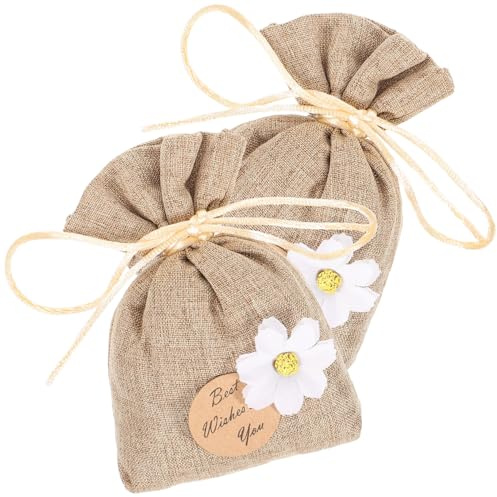 BATHVEVE 2piezas Unidades Saquitos Aromáticos Naturales para Armario y Hogar Bolsa Perfumada De Aromaterapia De Algodón y Lino Ambientador Ecológico para Ropa y Espacios Variados