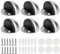 6 Pcs Topes para Puertas Suelo adhesivo, Tope Puertas Suelo, Tope de Puerta Adhesivo de acero inoxidable sin Taladrar para Protege Puerta, Paredes y Muebles, se pueden Pegar o Atornillar