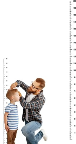 Größenmessaufkleber - Wandaufkleber für Messlatten Kinder, Messlatten | Aufkleber | Lineal & Größenanzeige Aufkleber Wanddeko Kinder Messlatte Wandaufkleber Messlineal Höhe Einfach für den Benutzer