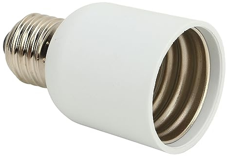 Ausla E27 à E40 Adaptateur de Prise de Lumière, 2 Pcs 110-240V E27 à E40 Base Moyenne Lampe Ampoule Socket Agrandisseur Convertisseur Extension Vis Base Adaptateur