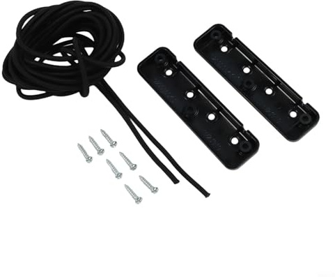 Niceminiwall Filet de rangement élastique pour armoire de camping-car, noir, 220 cm, clôture anti-chute, filet de rangement élastique, pour coffre de camping-car, remorque, bagages latéraux