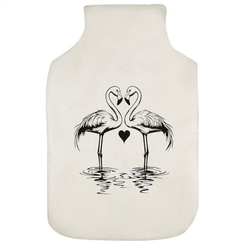Azeeda 'Flamingopaar mit Herz' Wärmflaschenbezug (HW00042715)