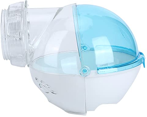 Baño para Hámster 16x12x12 cm con Tapa Transparente y Bandeja Extraíble - Antiodores, Fácil Limpieza y Control de, Ideal para Pequeños Roedores y Jaulas de 5.5-6.7 cm (Azul)