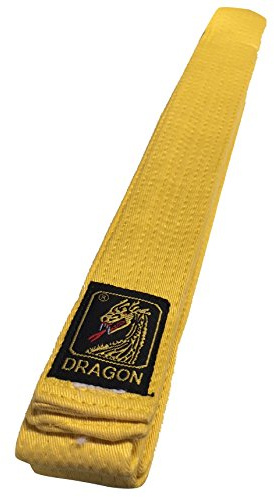 Karategürtel Judogürtel Budogürtel Dragon Gelb 100% Baumwolle (220)