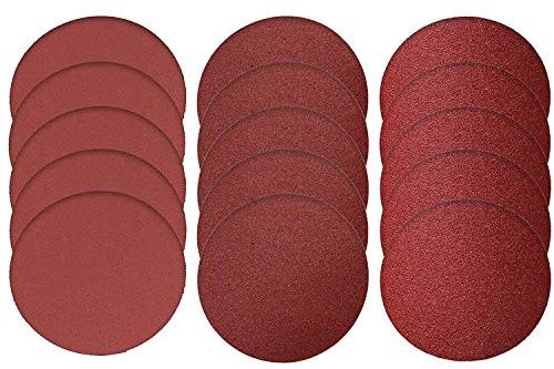 Parkside Schleifblatt Set 15 Stück Tellerschleifgerät ESG PTSG 140 B2 - LIDL IAN 304699 5X K80 + 5X K150 + 5X K240 + je 5X Aufbewahrungsfolie