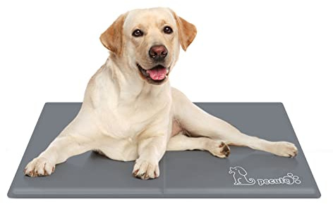 pecute Kühlmatte für Hunde M 65 x 50 cm, Kühlmatte für Hunde bleibt länger kalt, Frischematte für Hunde und Katzen langlebiger – Kratzfest
