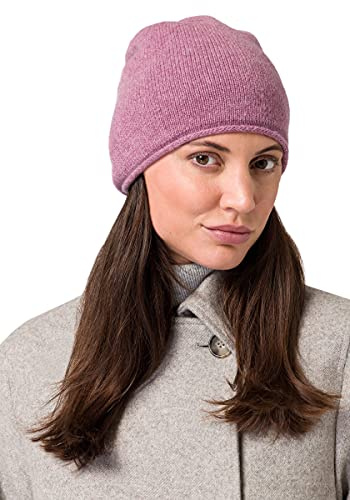 Style & Republic Beanie aus Kaschmir, Mütze aus 100% Kaschmir, Einheitsgröße mit 50cm Bundumfang, Unisex (Dull Rose)…