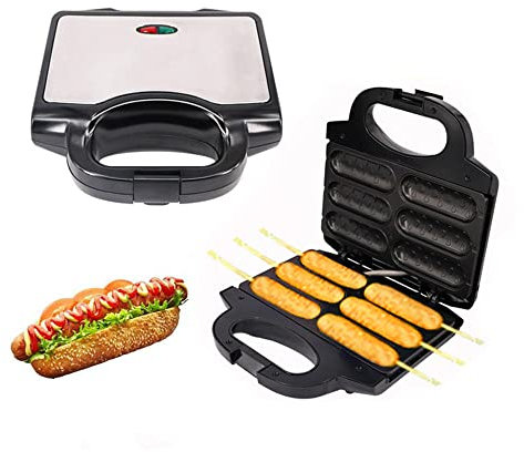 Máquinas de Perritos Calientes, Gofres Revestimiento Antiadherente Calentamiento doble Hacia Arriba y Hacia Abajo